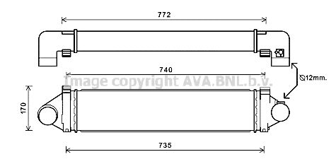 AVA QUALITY COOLING Интеркулер AUA4219